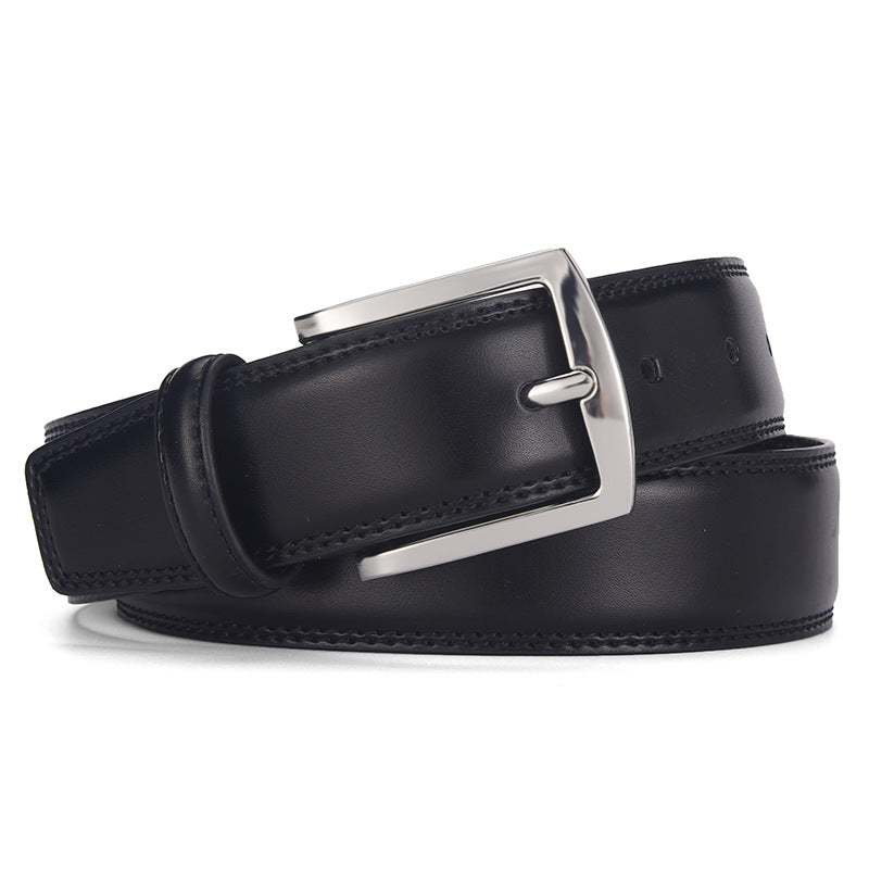 Ceinture en cuir pour hommes Boucle d'épingle en cuir