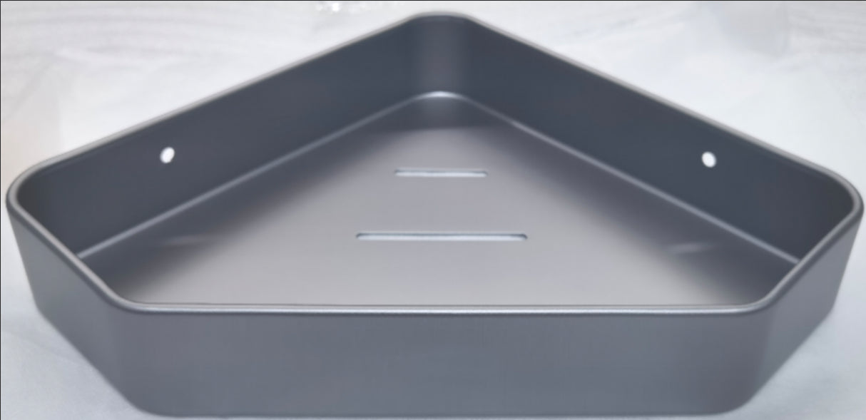 Triangle panier de vidange-simple couche modèle-gun gris-alliage d'aluminium-1 pièce