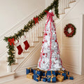 6 FT Arbre de Noël pré-éclairé entièrement décoré