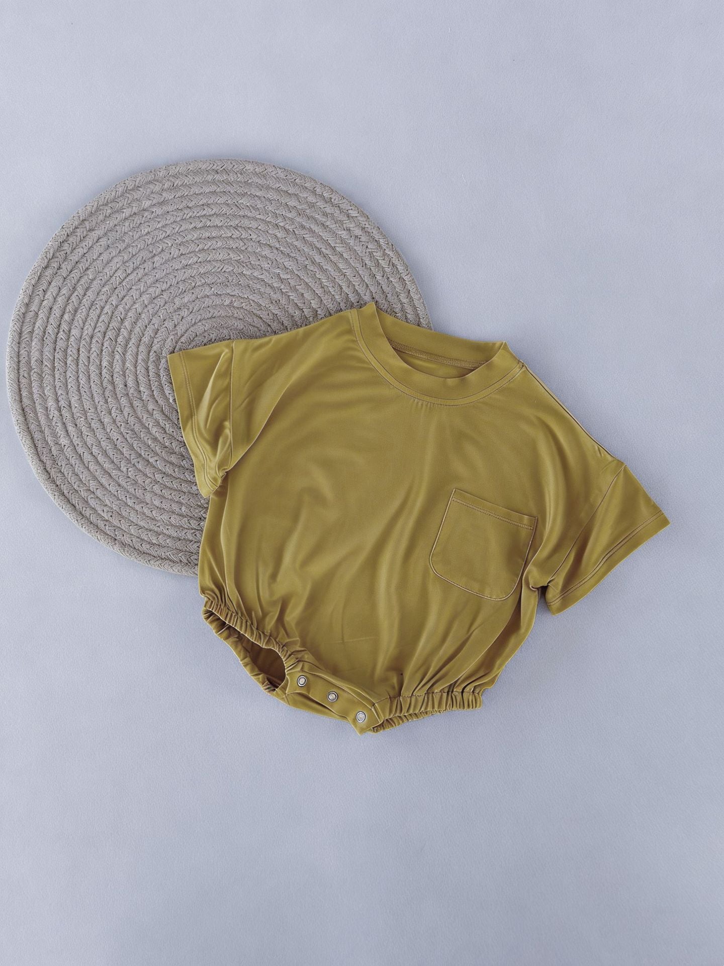 Bébé Romper naturel Bamboo fibre de style mince
