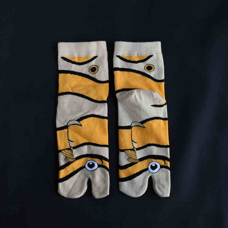 Chaussettes en coton à deux doigts pour hommes et femmes