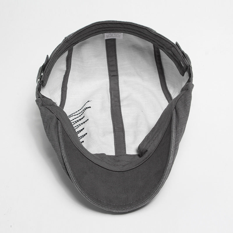 Casquette brodée en coton pur pour hommes