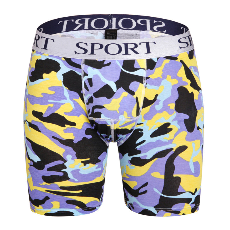 Sous-vêtements en coton pour hommes Camouflage Running Fitness Sports