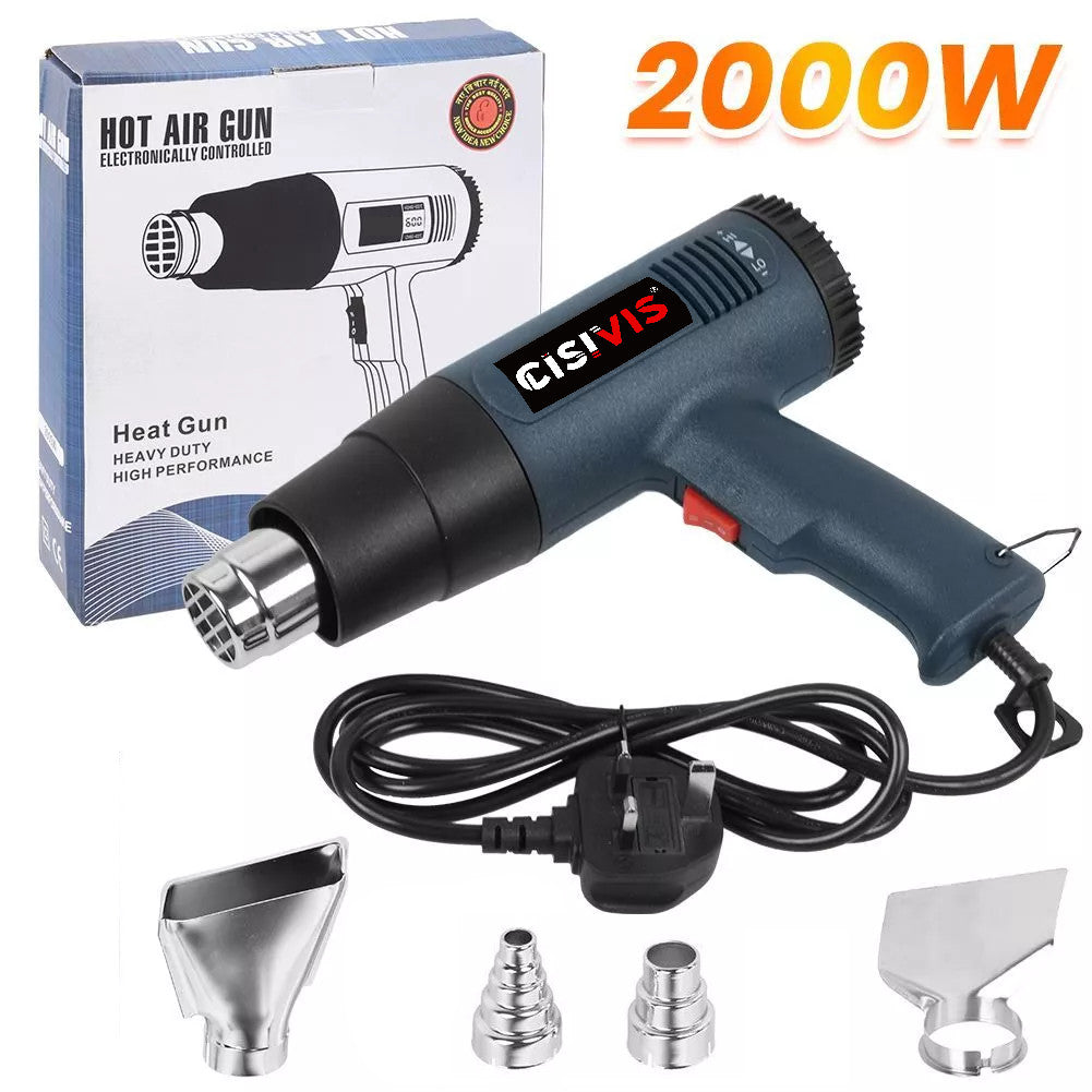 2KW Professional Air Gun Heat Gun Variable Temperature Control Paint Deleter