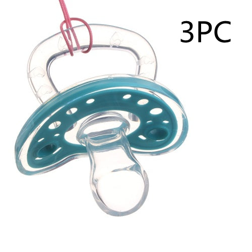 Baby Products Full Silica Gel Pacifier Deux couleurs Liquide Silicone Sommeil Confort Baby Pacifi
