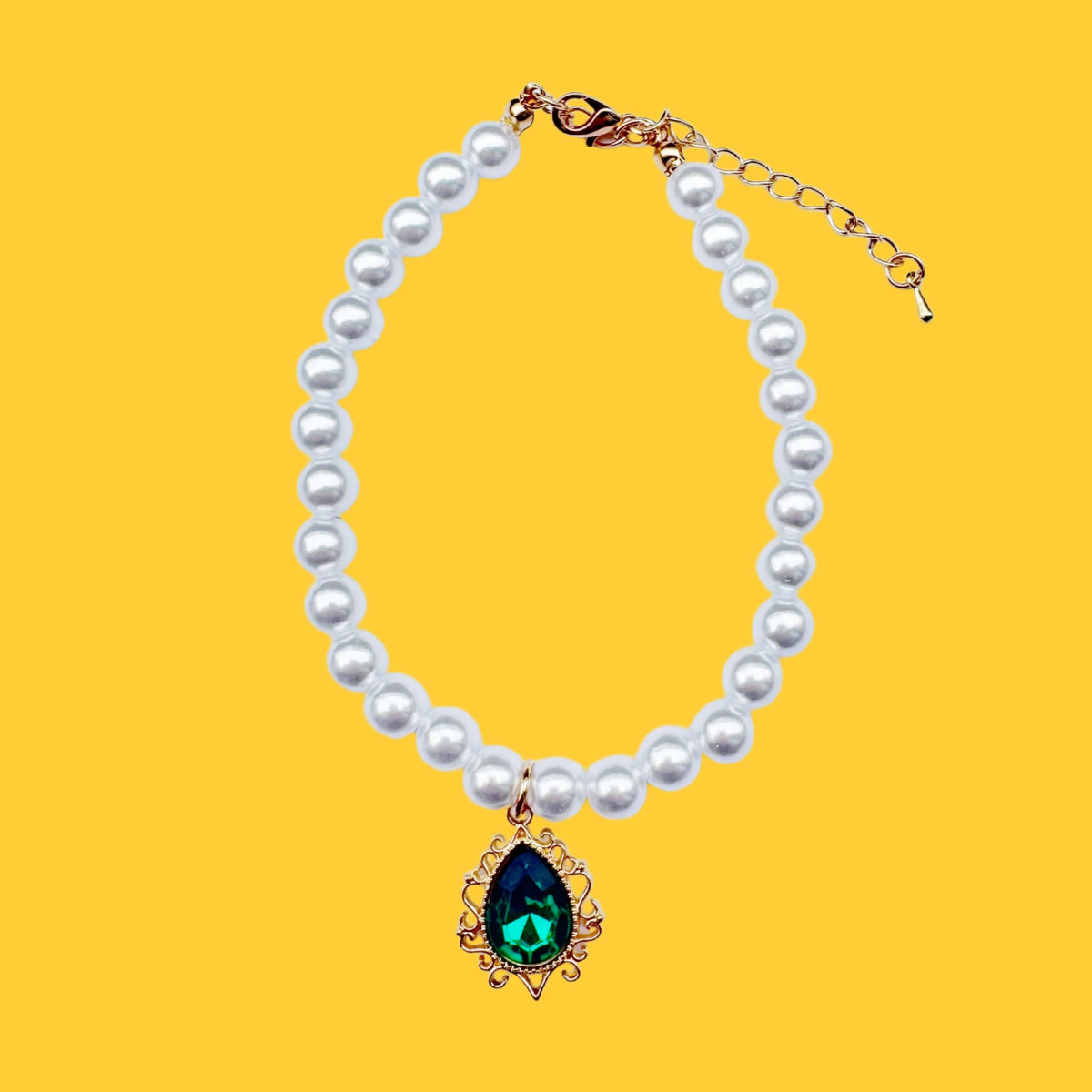 Style court cristal Zircon Vintage Pearl Fashion Choker
