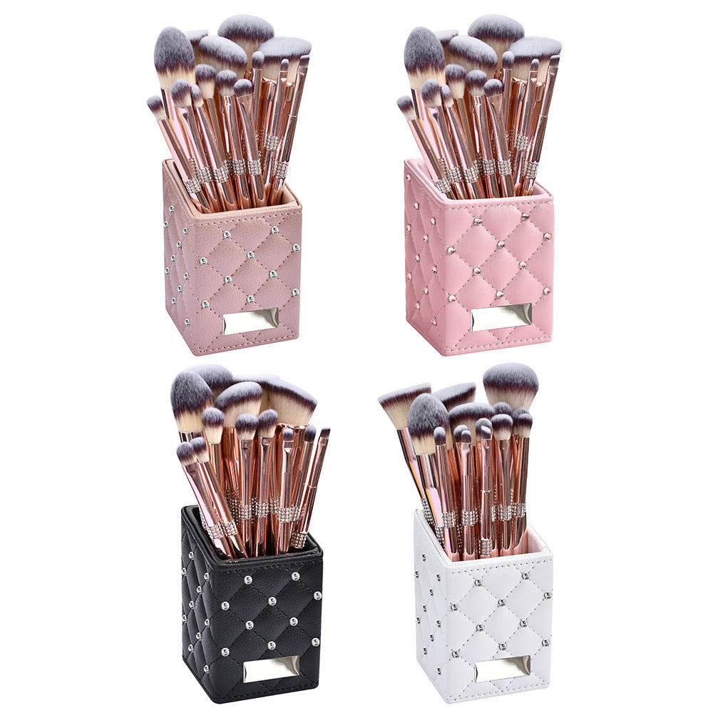 Portable maison électroplaqué rose or brosse de maquillage costume