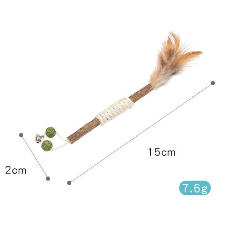 Feather Sisal Polygonum Multiflorum Auto-pet Cat Supplies Molar Dent Toy