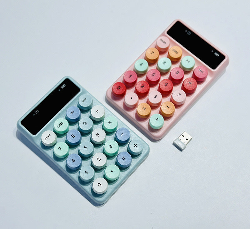 Mini-portable complexe Q3 sans fil numérique Macaron couleur clavier