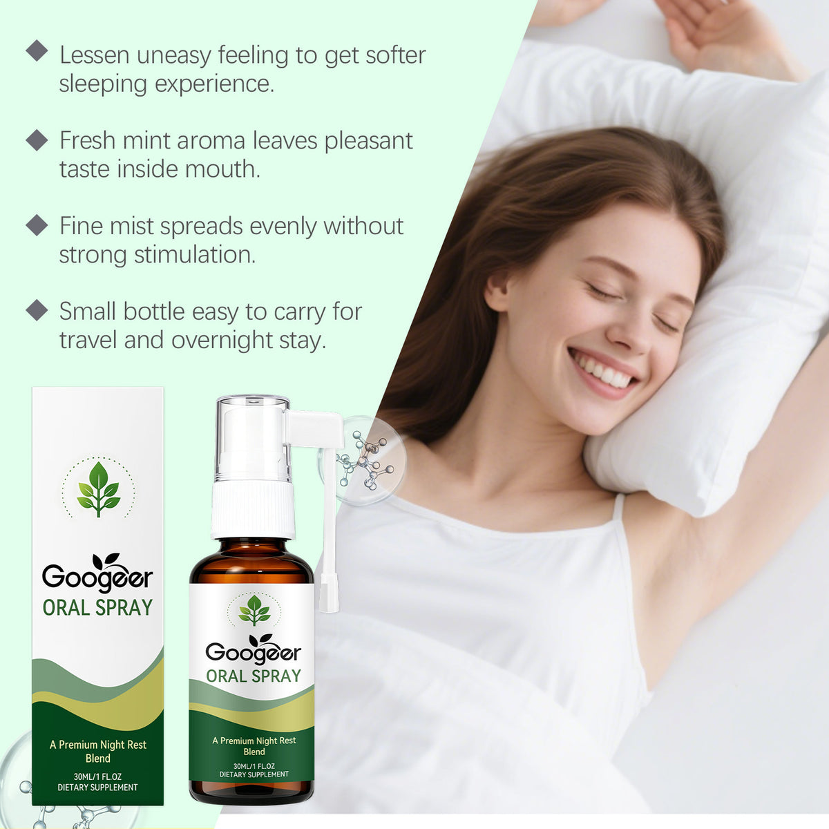 Spray oral du sommeil pour améliorer la qualité du sommeil