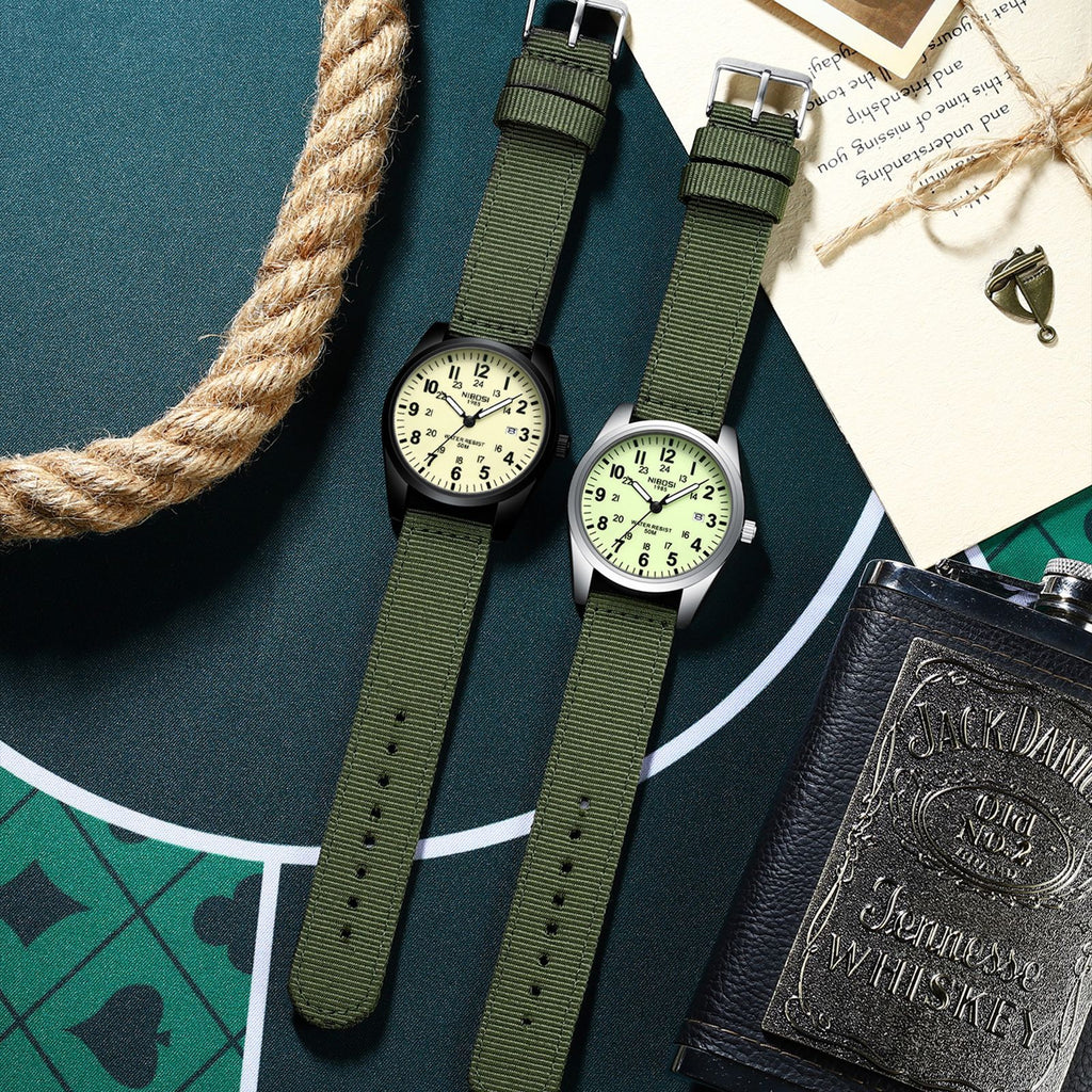 Bracelet de montre en nylon léger Montre homme