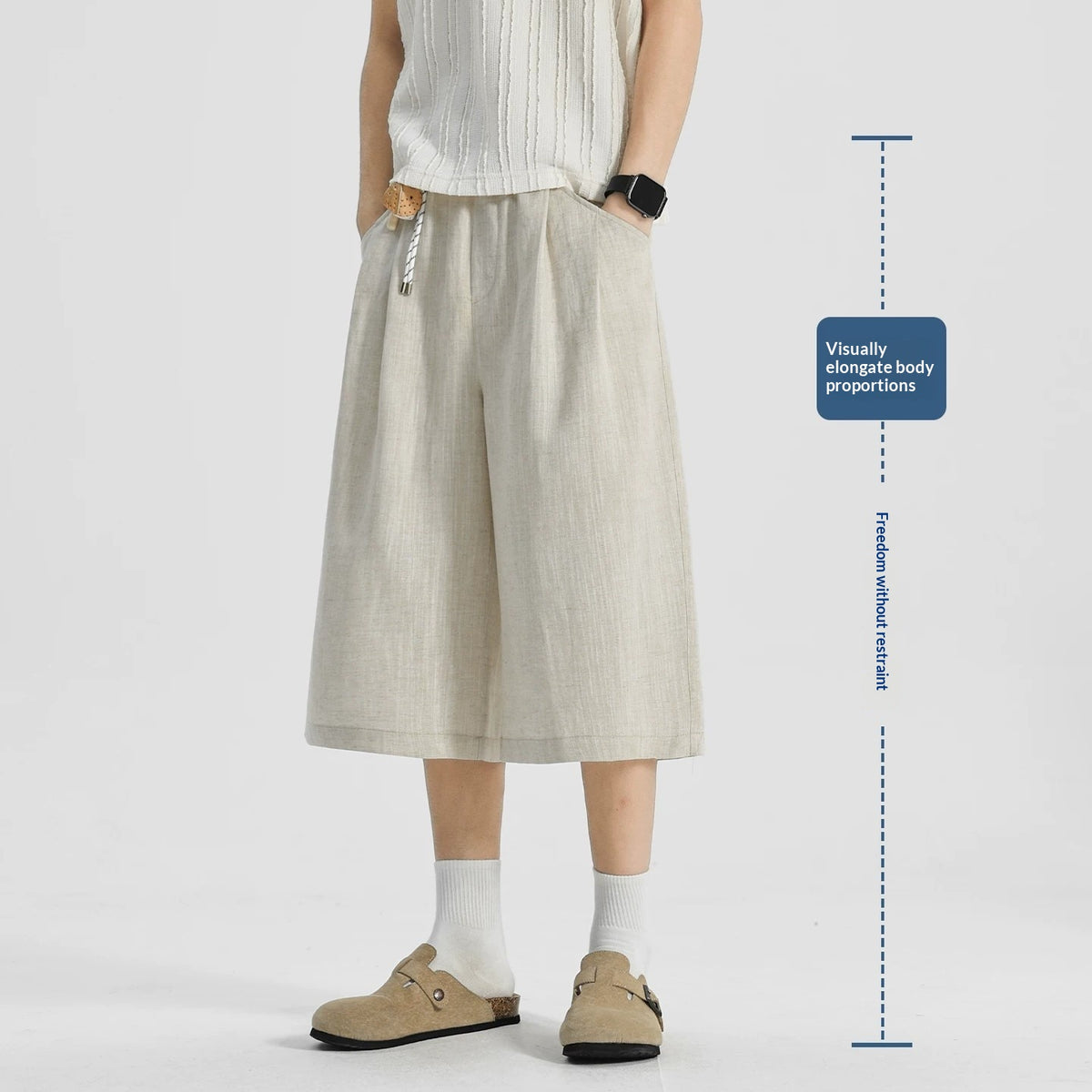 Pantalons occasionnels pour hommes légers d'été