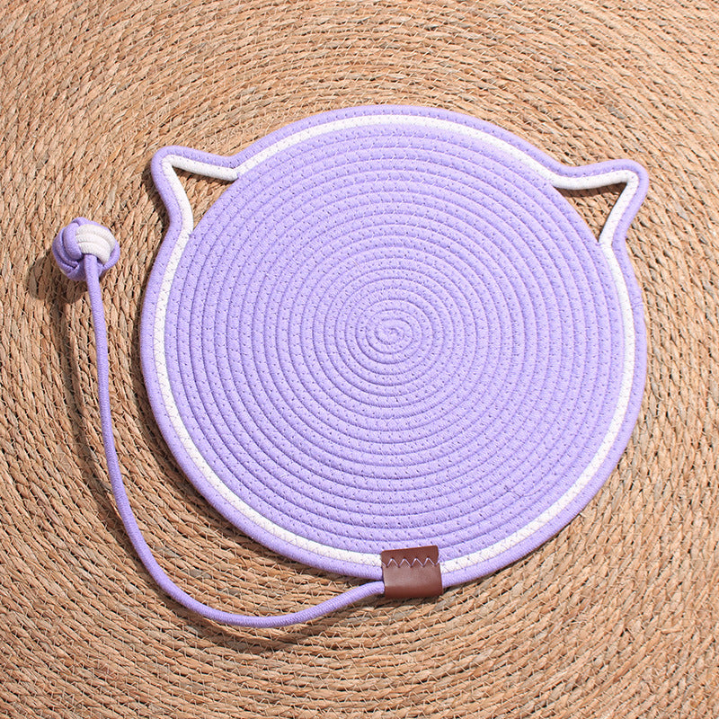 Pad à égratignures pour chats d'intérieur Kitten Round Cat Scratcher Pad