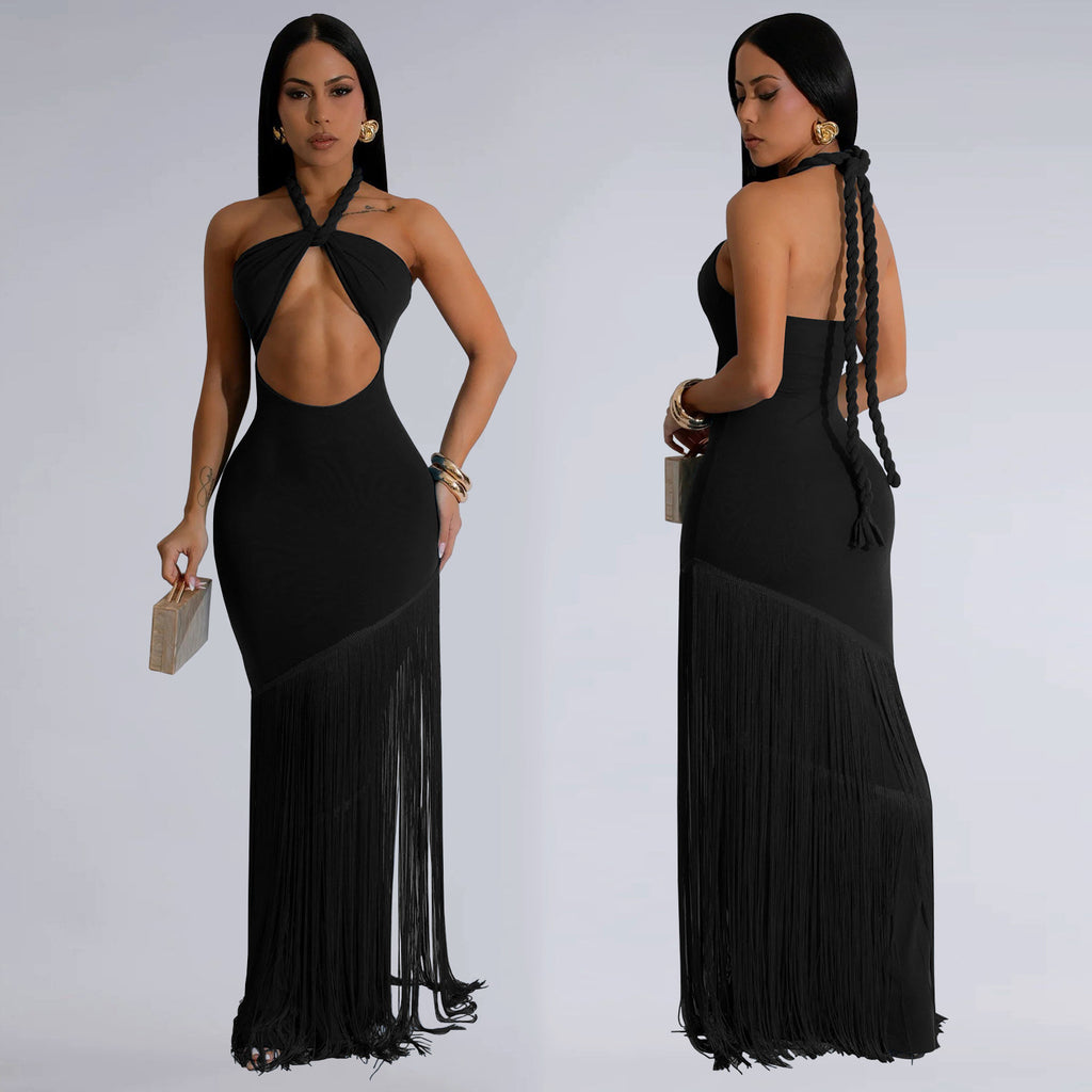 Robe de haut de tube de pointage en tassel d'été