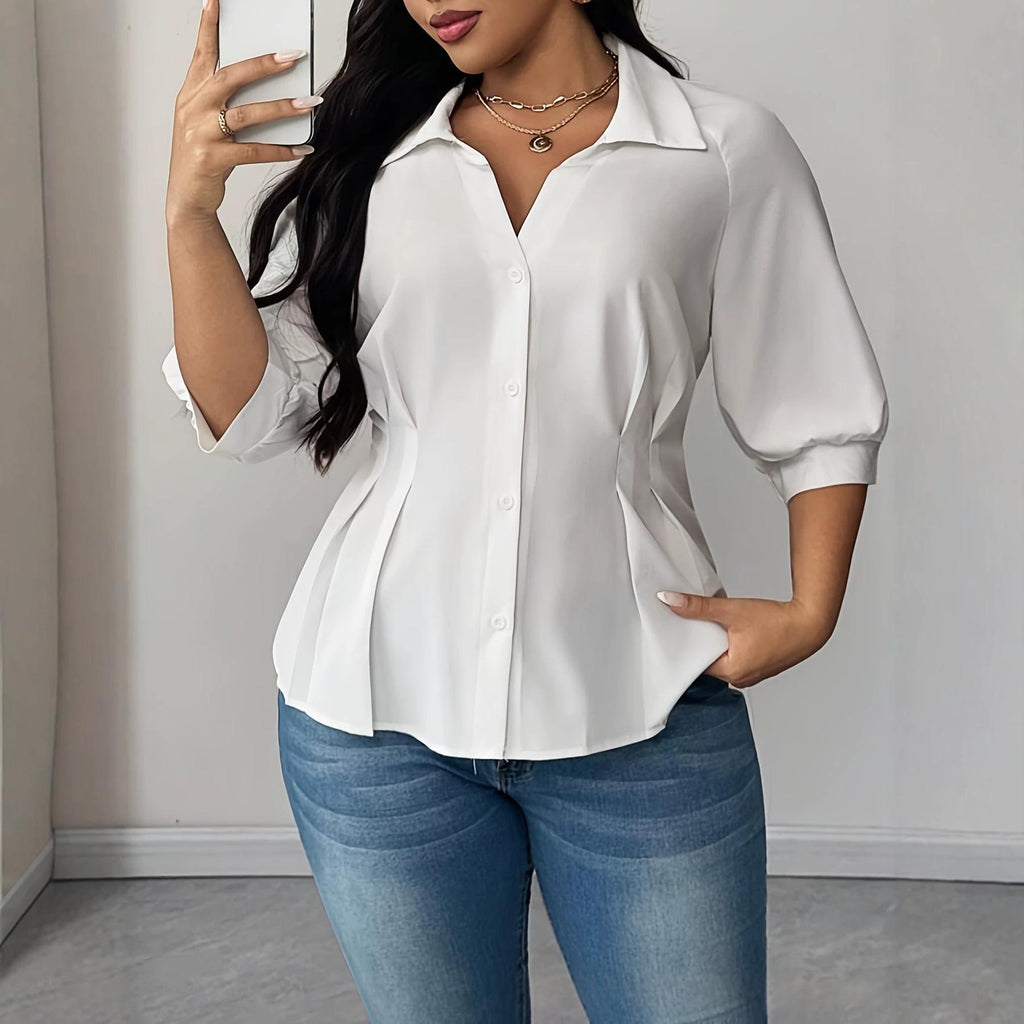 Plus-taille femmes Blouse Springsummer Style