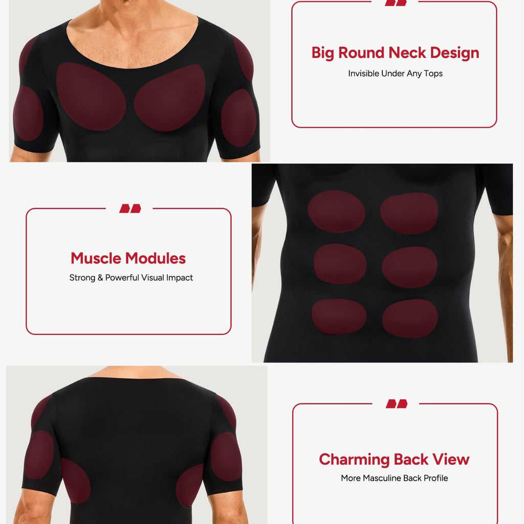 T-shirt Faux-muscle Hommes pour l'Europe Et l'Amérique