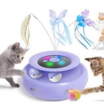 Jeu de chat amusant Table tournante Auto-Hi Pet Jouet de chat électrique