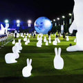 Villa Courtyard éclairage pour le petit lapin blanc