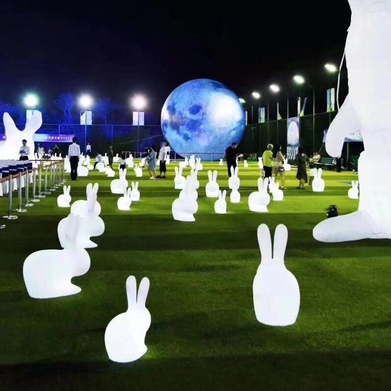 Villa Courtyard éclairage pour le petit lapin blanc