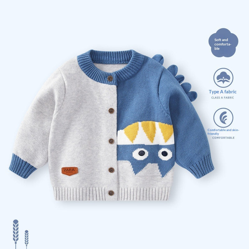 Chandail pour bébé Chemise tricotée pour bébé garçon