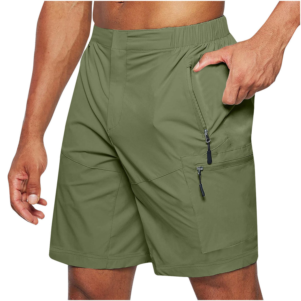 Shorts de fret pour hommes Shorts à fermeture éclair de grande taille Pantalon de poche multi-flap Téléphone mobile Chaussures pour hommes
