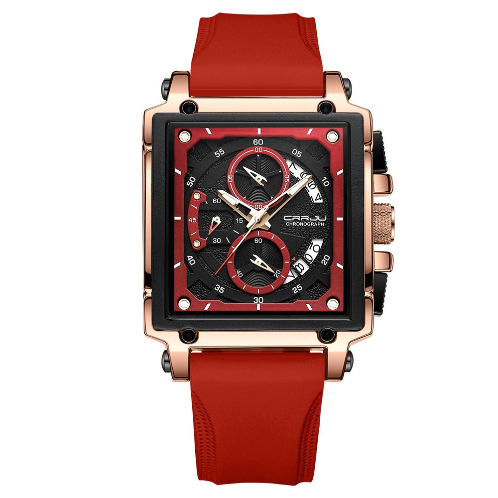 Men's Simple Business Band Calendar Watch