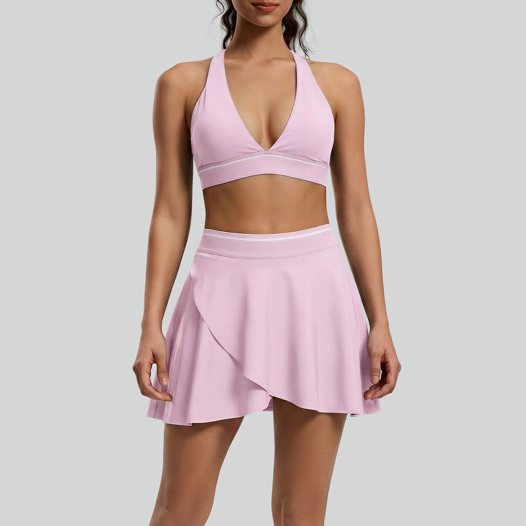 Bande de couleur européenne et américaine Sexy Tight Yoga Outfit pour les femmes
