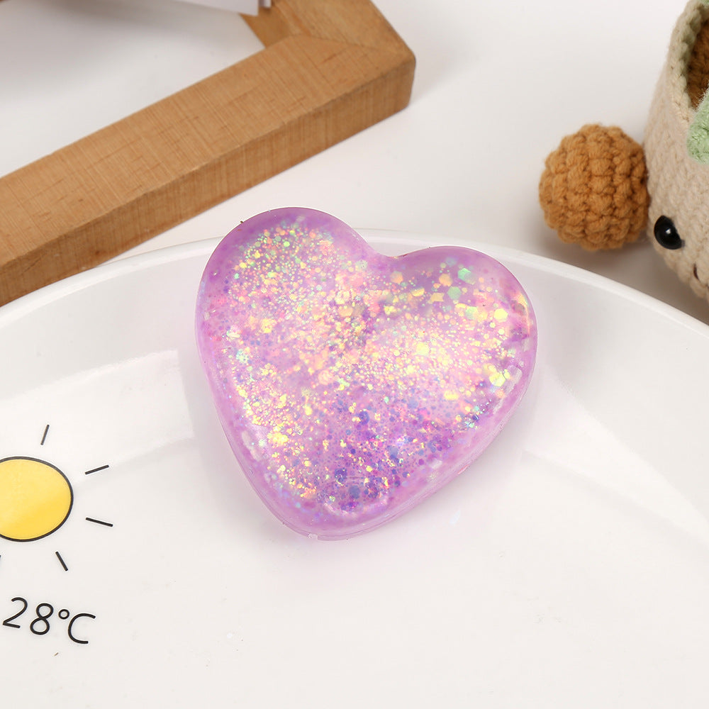 Jouet de compression mignon avec Malt Candy et Glitter Stress Relief Toy