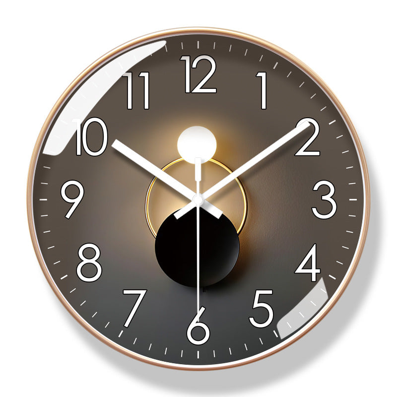 Salon American Light Luxury Bruitless Clock