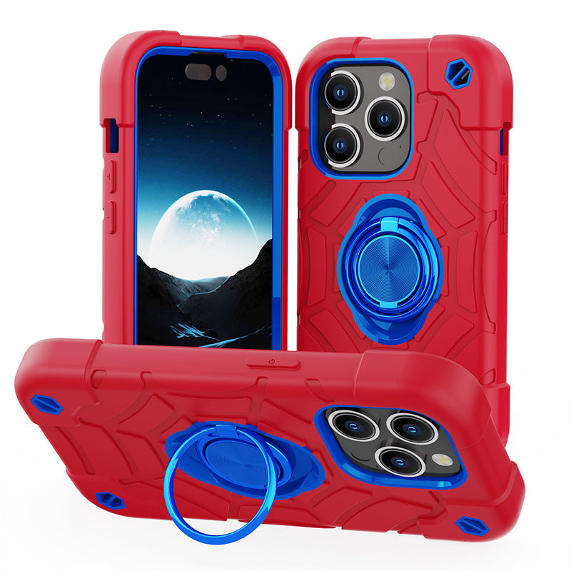 Cartoon Ring Stand PC étui de protection tout-en-un