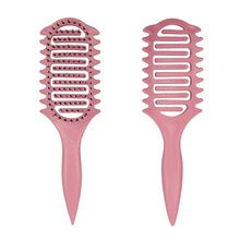 Bounce Curl Définition de peigne de styling sec et humide utiliser Peigne de massage creux Peigne de curling pour cheveux