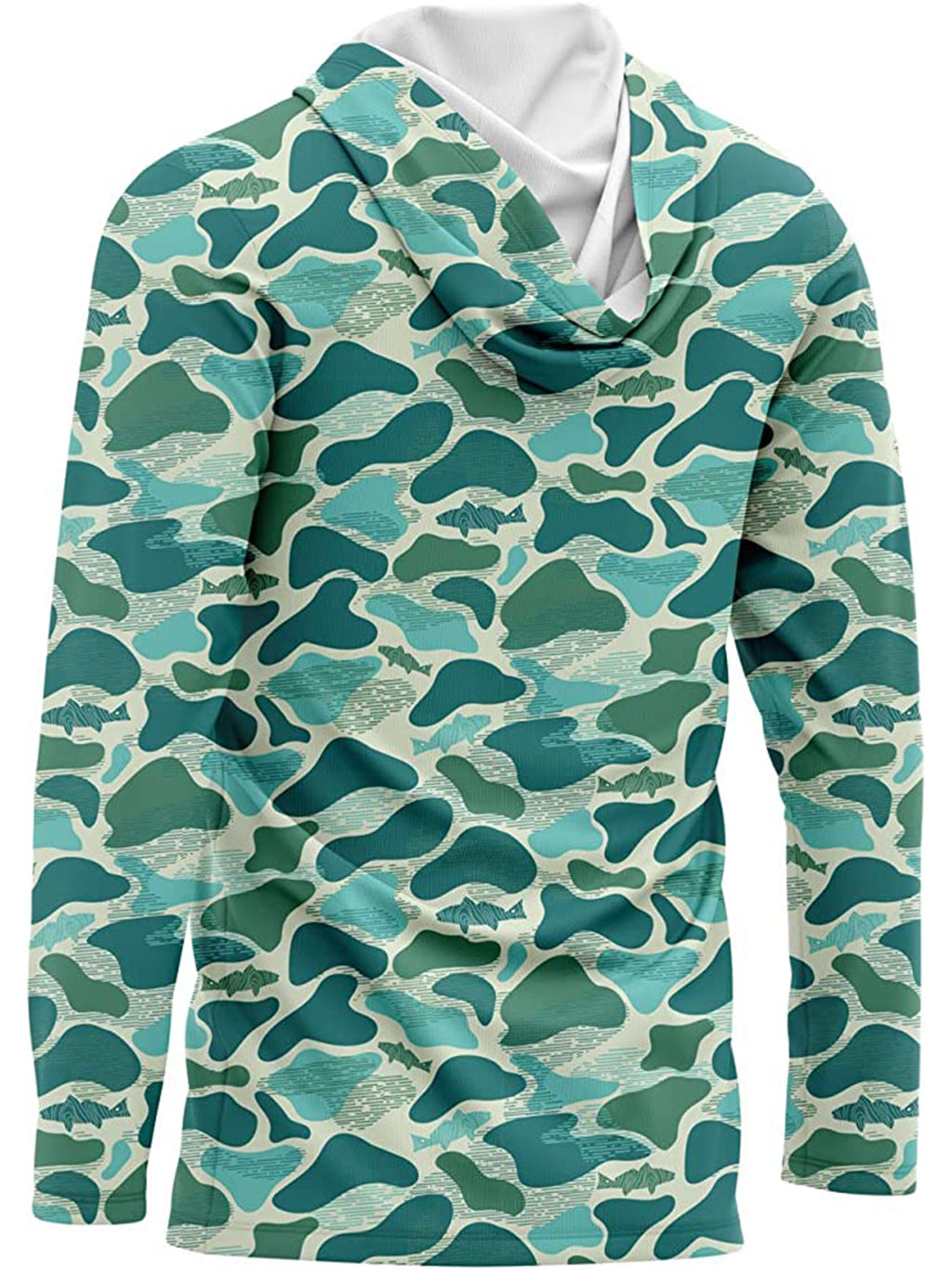 Pêche Hoodie UPF 50 anti UV Sailing Shirt Surf d'été Hommes Long Sleeve Hunting Jersey