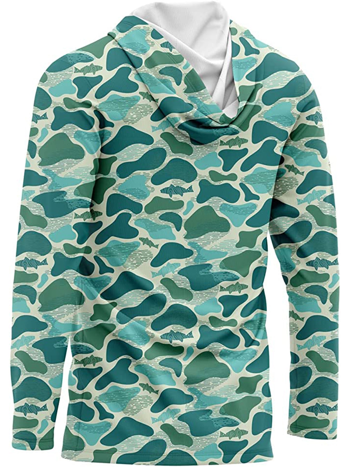 Pêche Hoodie UPF 50 anti UV Sailing Shirt Surf d'été Hommes Long Sleeve Hunting Jersey