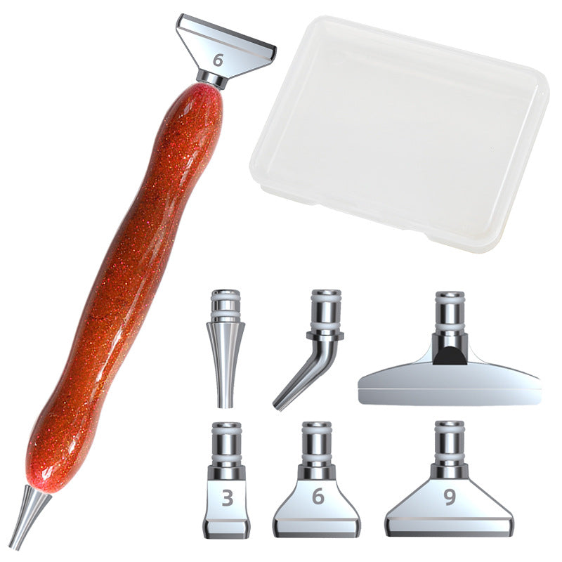 Ensemble d'outils de peinture diamant alliage tête de stylo bricolage