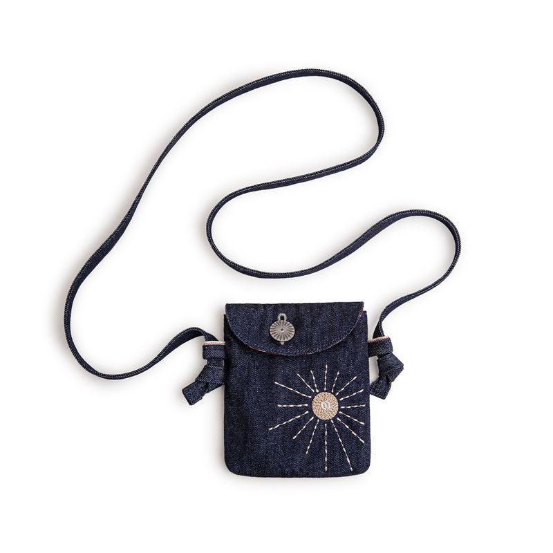 Simple sac d'épaule en mini-denim pour le corps de croix
