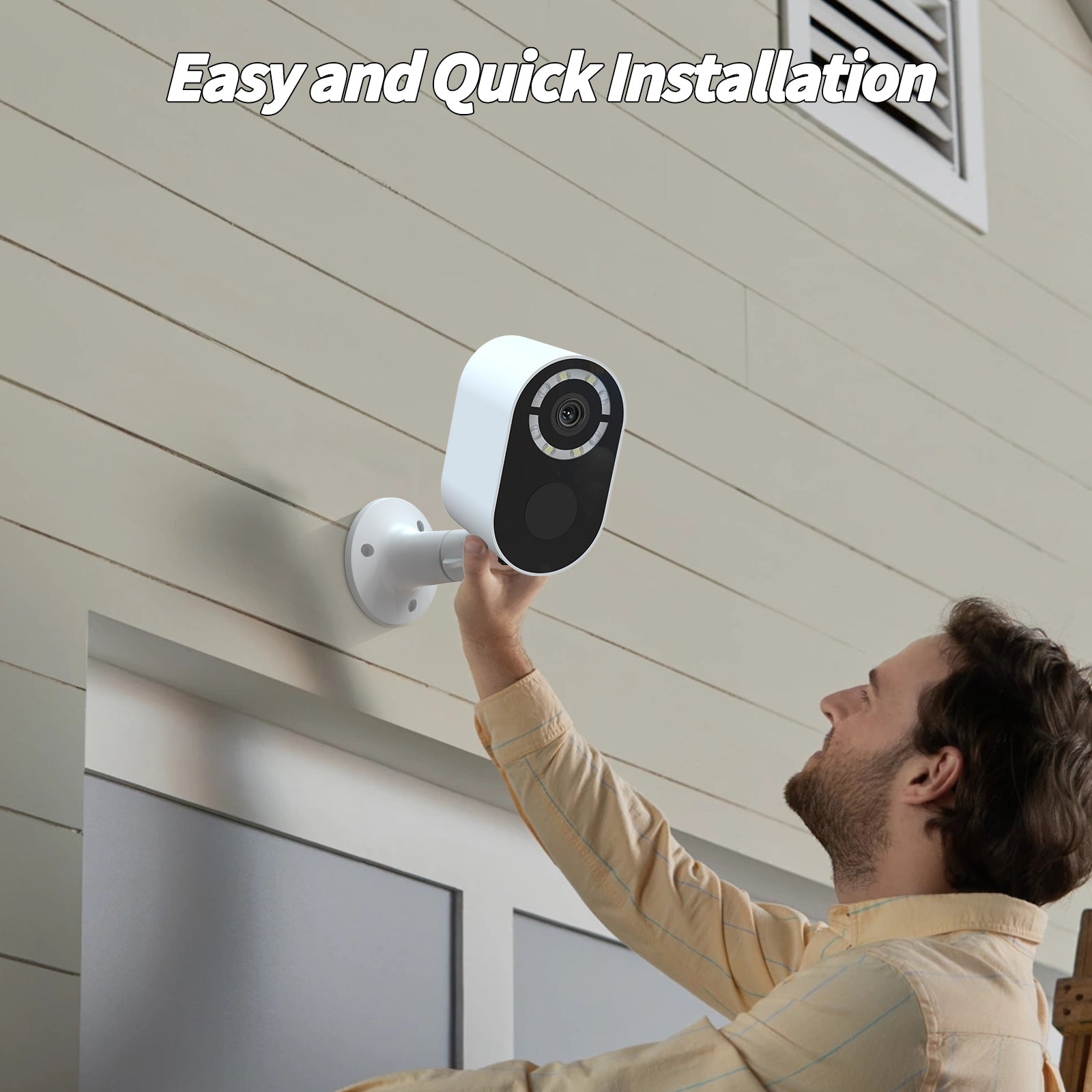 Caméra de sécurité de la batterie solaire sans fil Wifi CCTV Caméra de surveillance solaire