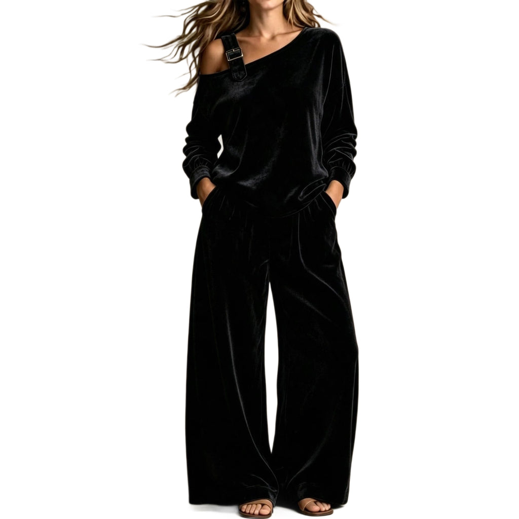 Women's Casual Velvet Two-Piece Set
