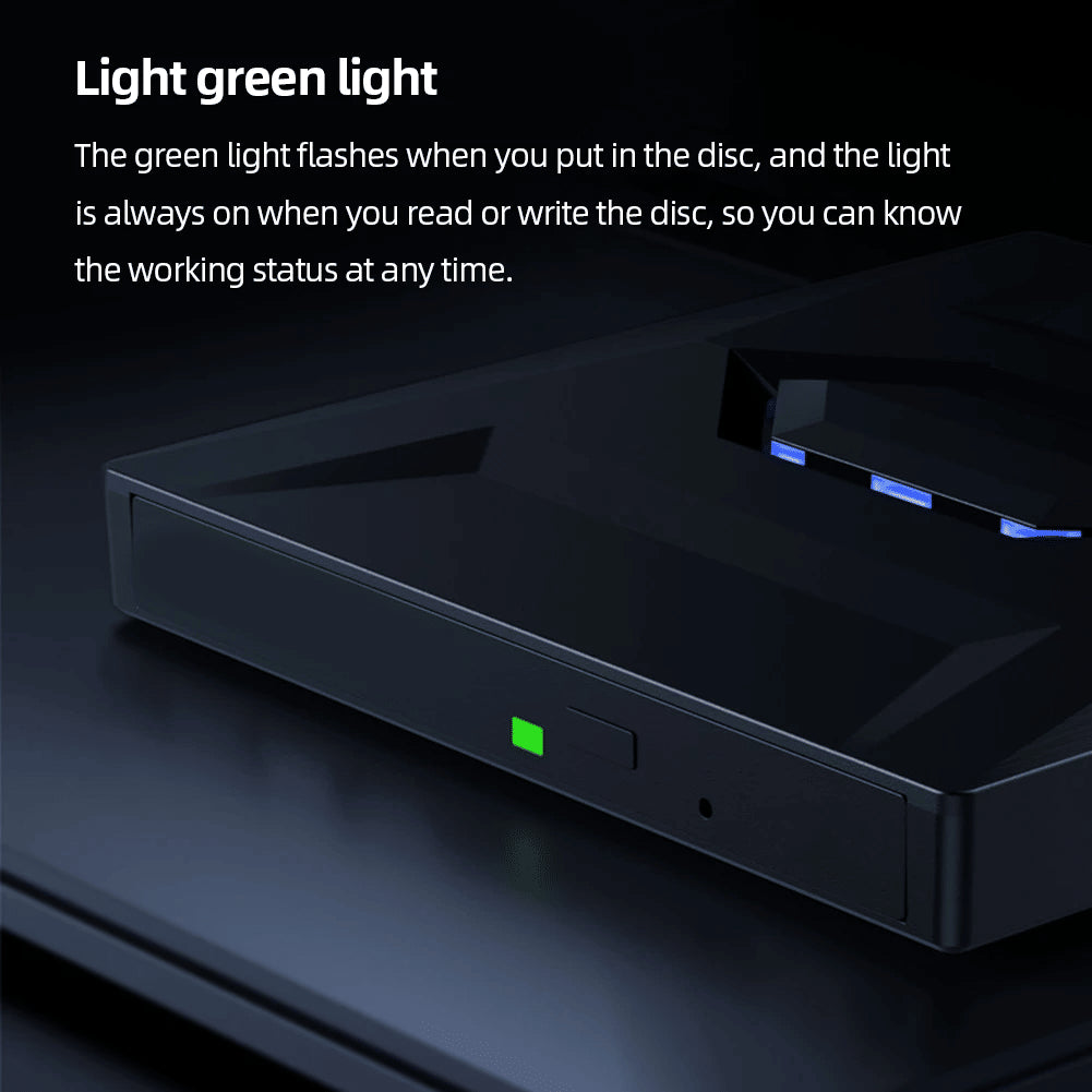 Disque externe CD DVD USB 3.0 Writer Burner Player Pour PC Ordinateur portable Windows 11 10