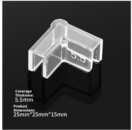 Protège-coin de réservoir de poisson transparent adapté pour 5.5mm-1 pack