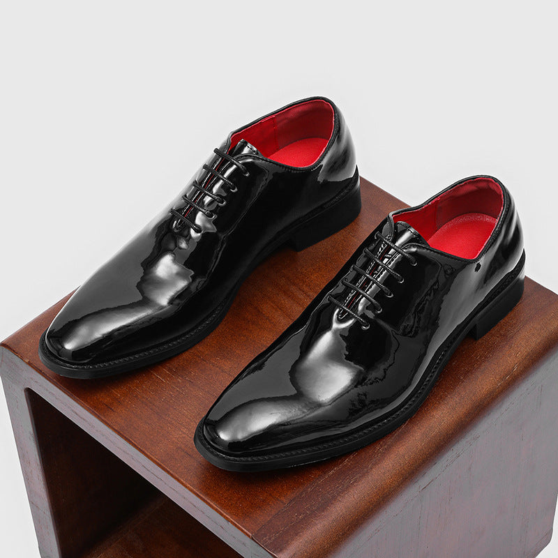 Casual Commuter Formal Red-soled Glossy British-style Business Shoes