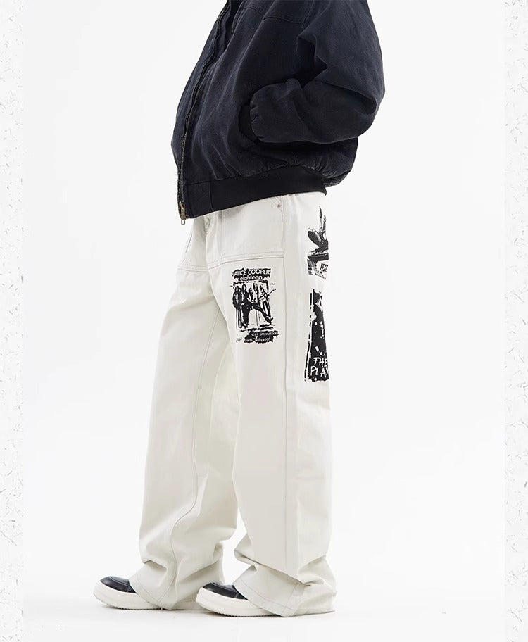 Hip Hop Imprimer Jeans Printemps Homme