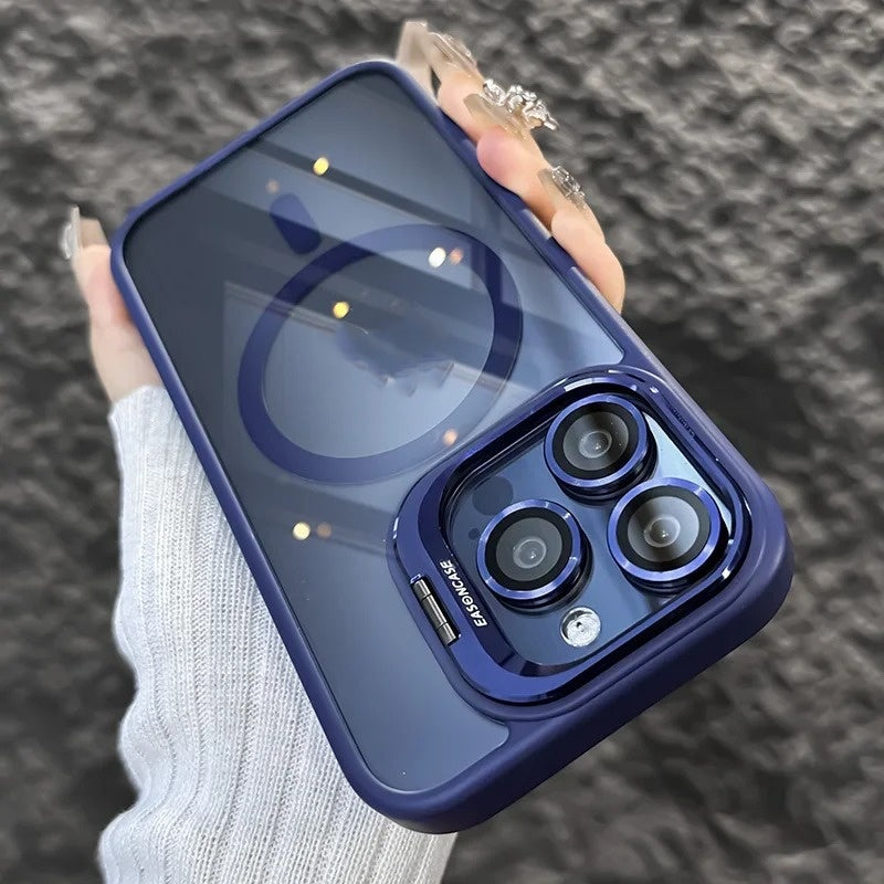 Boîtier de téléphone transparent avec le protecteur de lentille modèle CD
