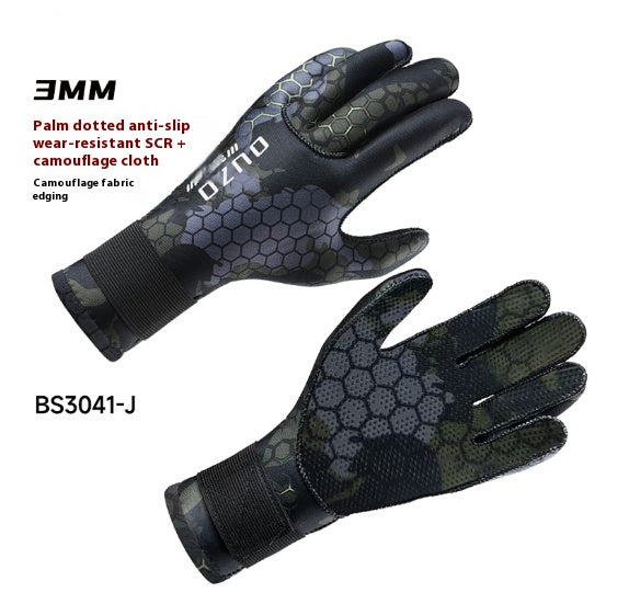 Gants de natation d'hiver Gants de plongée en néoprène