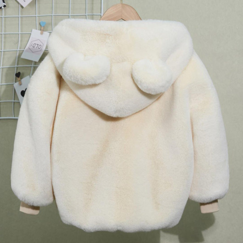 Automne et hiver Épaisseur de fourrure d'enfant Mink Fur