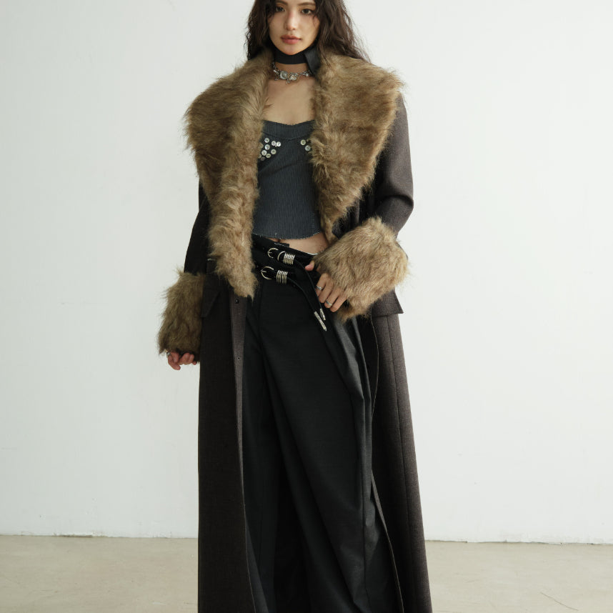 Blazer de puissance extra-long pour les femmes