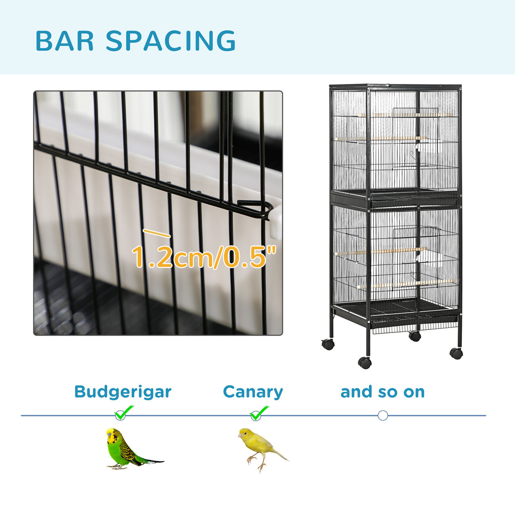 55" 2 En 1 Bird Cage Aviaire Parakeet House pour les nageoires