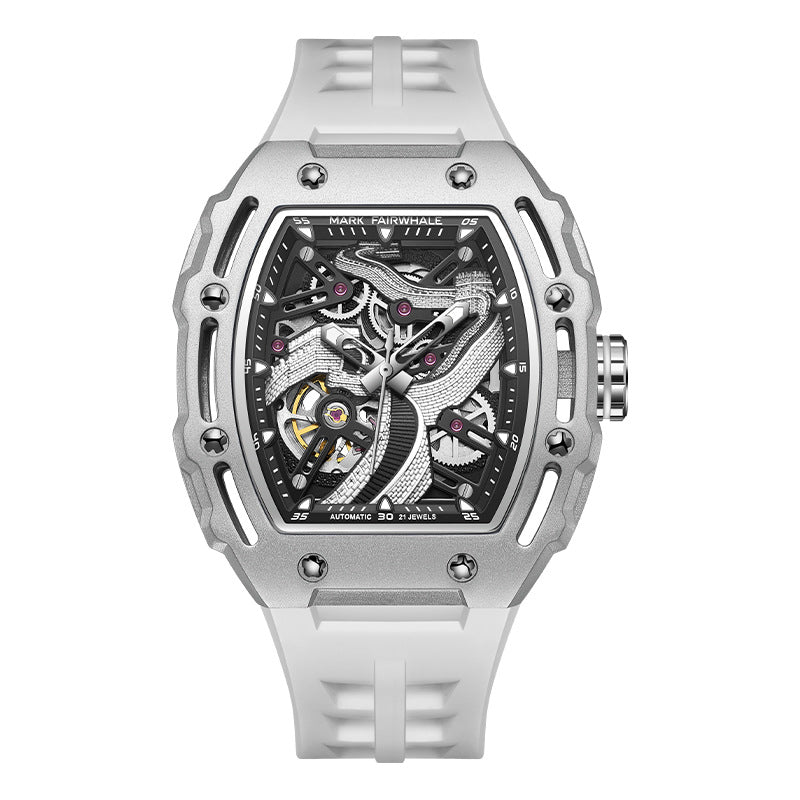 Fully automatic carved mechanical watch