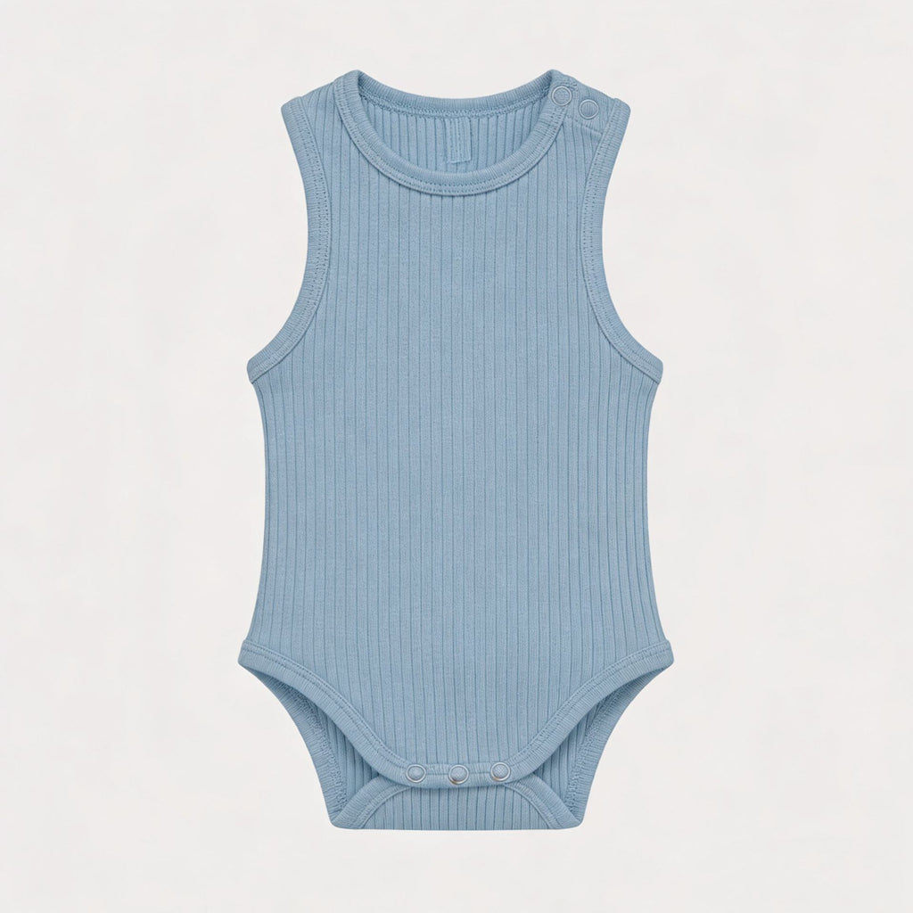 Bébé Romper tricoté à côtes