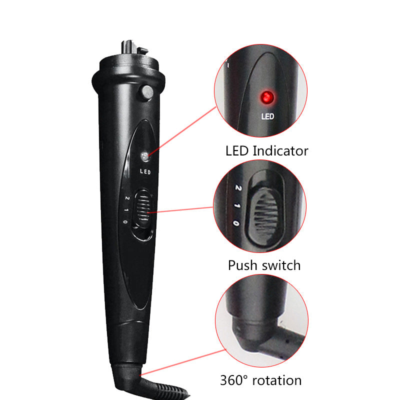 Curler cheveux Curler pour le curling ou le lissage Multi-fonction LED Multi-Gear Tempera