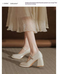 Plateforme imperméable pour femmes Mary Jane High Heels